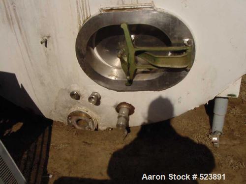 USED: 10,000 Gallon Cherry Burrell insulated horizontal storage tank.304 stainless steel interior, mild steel painted exterior. 10' outside diameter x 22'4" long x 23'1/2" inside length x 9'.