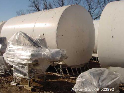 USED: 10,000 Gallon Cherry Burrell insulated horizontal storage tank.304 stainless steel interior, mild steel painted exterior. 10' outsidediameter x 22'4" long x 23'1/2" inside length x 9'.