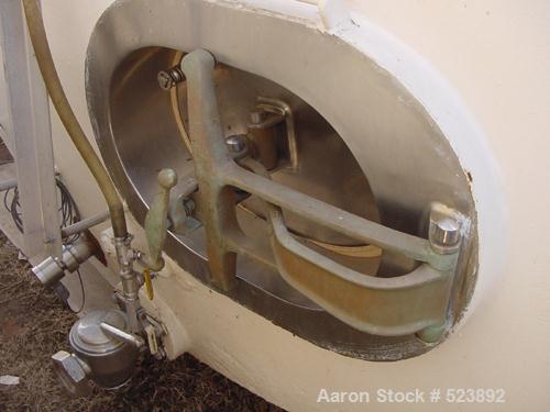 USED: 10,000 Gallon Cherry Burrell insulated horizontal storage tank.304 stainless steel interior, mild steel painted exterior. 10' outsidediameter x 22'4" long x 23'1/2" inside length x 9'.