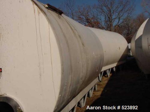 USED: 10,000 Gallon Cherry Burrell insulated horizontal storage tank.304 stainless steel interior, mild steel painted exterior. 10' outsidediameter x 22'4" long x 23'1/2" inside length x 9'.