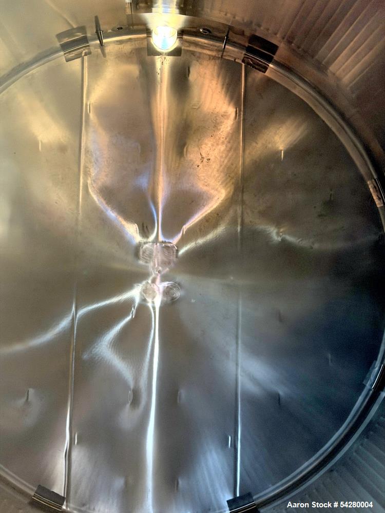 Cherry Burrell 7500 Gallon Stainless Steel Storage Tank Jacketed 132 Inch Diameter