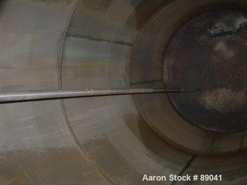 USED: Chicago Boiler tank, 8500 gallon, 316 stainless steel, vertical. Approximately 108" diameter x 18' straight side, dish top, flat bottom. Internal rated 2 psi at 300 deg F. Openings: top (3) 2",...