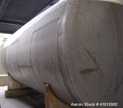 Used Clawson Tank, 13,514 Gallon, 304L Stainless Steel, Horizontal.  Approximate 125.5" diameter x 222" straight side, dished heads.  Vessel rated 20 psi @ 100 degrees F.  Openings:  Top 30" manway w...