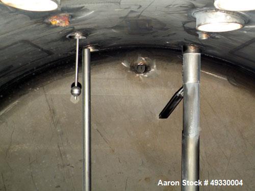 Used Clawson Tank Company 2 Compartment Pressure Tank, 12,000 gallons total, 6,000 gallons per compartment, 304L stainless steel, horizontal. Each compartment 125-1/2" diameter x 85" straight side, d...