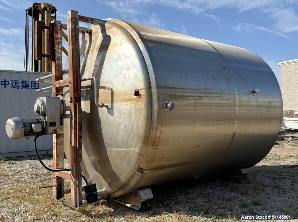 Food-Grade Stainless Steel Jacketed Mix Tank – 5,000 Gallon Crepaco