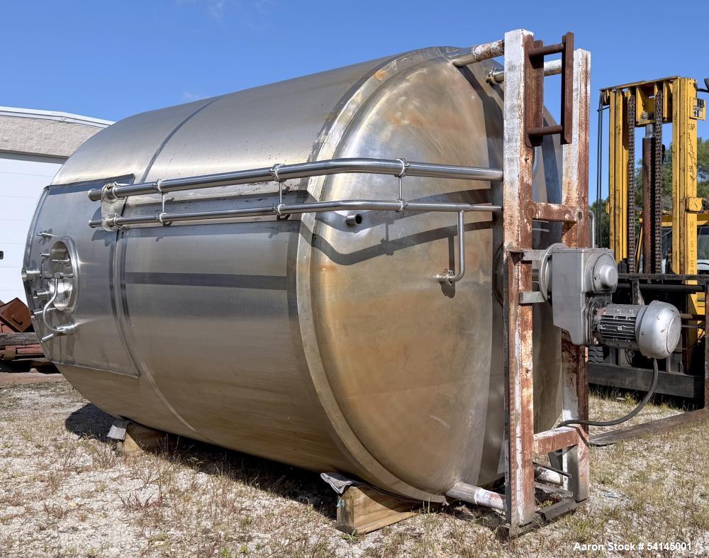 Food-Grade Stainless Steel Jacketed Mix Tank – 5,000 Gallon Crepaco