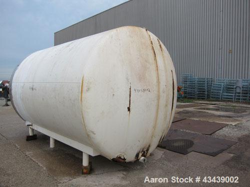 Used Crepaco Storage Tank, 5000 Gallon, 316 Stainless Steel, Horizontal. 96” Diameter x 144” straight side, dished heads. (1) Section approximate 48” wide x 103” long of bottom dimple jacket, no rati...