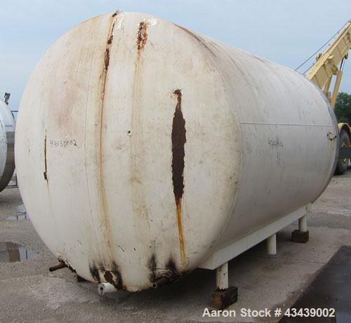Used Crepaco Storage Tank, 5000 Gallon, 316 Stainless Steel, Horizontal. 96” Diameter x 144” straight side, dished heads. (1) Section approximate 48” wide x 103” long of bottom dimple jacket, no rati...