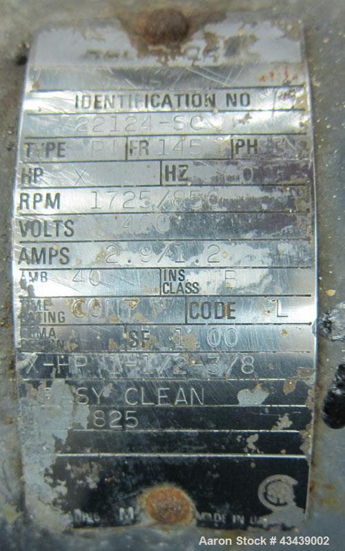 Used Crepaco Storage Tank, 5000 Gallon, 316 Stainless Steel, Horizontal. 96” Diameter x 144” straight side, dished heads. (1) Section approximate 48” wide x 103” long of bottom dimple jacket, no rati...