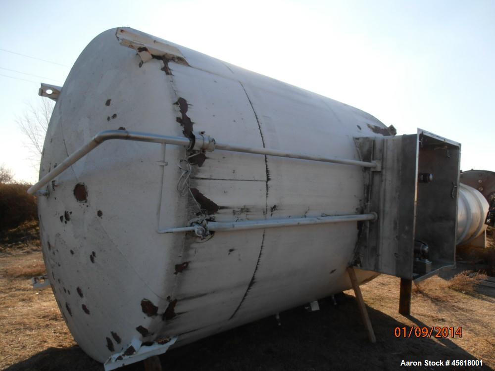 Used Stainless Steel APV Crepaco, Tank, 6,000 Gallon