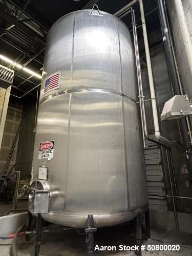 Crepaco 10,000 Gallon Single Wall Vertical Storage Tank.