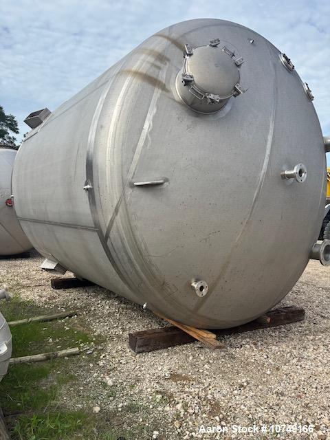 Unused Crown Iron Works 12,700 Gallon 316L Stainless Steel Vertical Process Vessel – ASME 15 PSI/Full Vacuum
