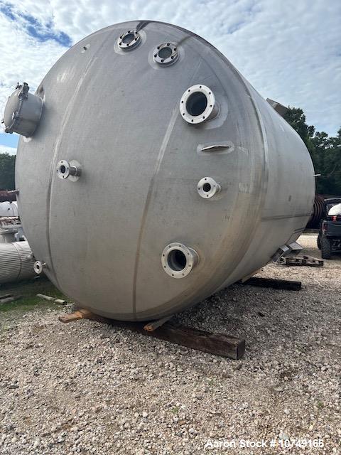 Unused Crown Iron Works 12,700 Gallon 316L Stainless Steel Vertical Process Vessel – ASME 15 PSI/Full Vacuum