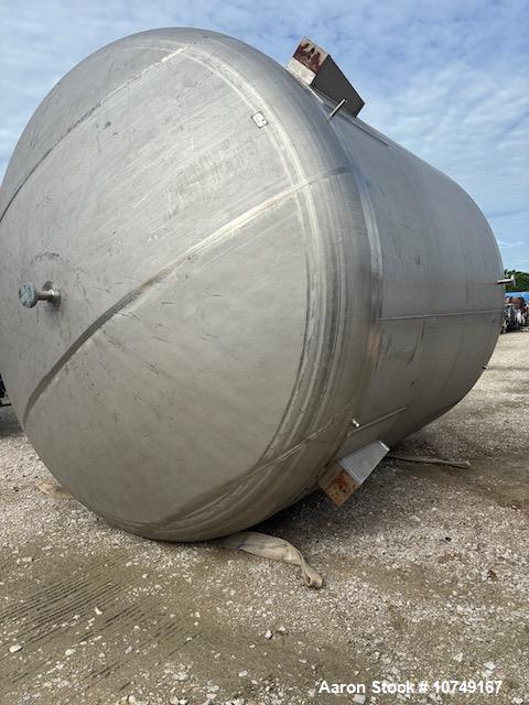 Unused 12,700 Gallon Crown Iron Works 316L Stainless Steel Vertical Storage & Process Vessel