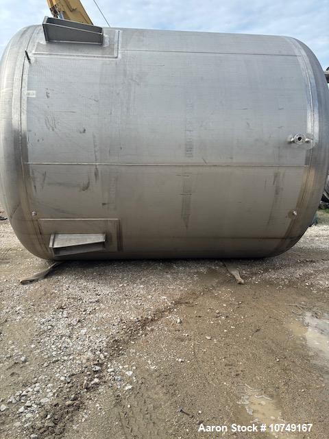Unused 12,700 Gallon Crown Iron Works 316L Stainless Steel Vertical Storage & Process Vessel