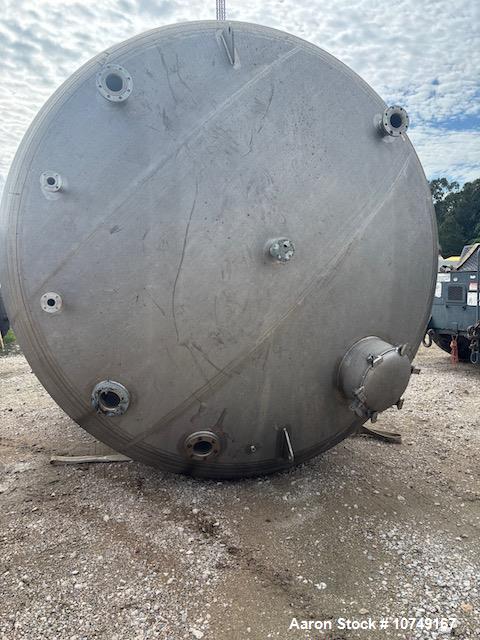 Unused 12,700 Gallon Crown Iron Works 316L Stainless Steel Vertical Storage & Process Vessel
