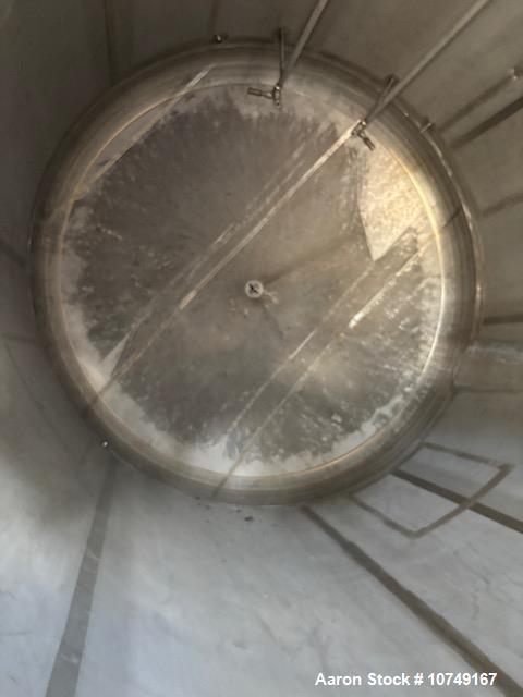 Unused 12,700 Gallon Crown Iron Works 316L Stainless Steel Vertical Storage & Process Vessel