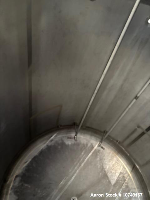 Unused 12,700 Gallon Crown Iron Works 316L Stainless Steel Vertical Storage & Process Vessel