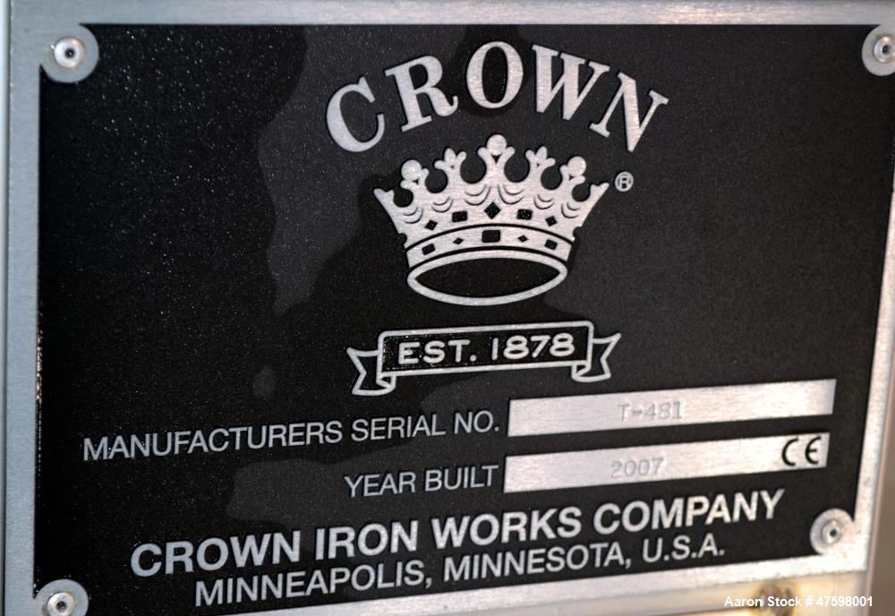 Unused- Crown Iron Works Pressure Tank, 5,497 Gallon, 304L Stainless Steel