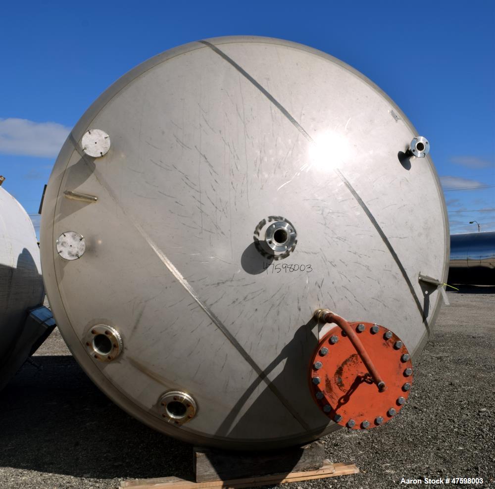 Unused- Crown Iron Works Pressure Tank, 10,600 Gallon, 304 Stainless Steel, Vert