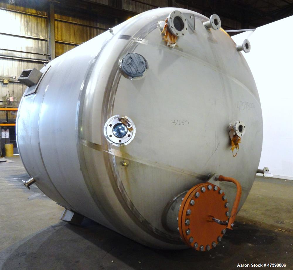 Unused- Crown Iron Works Pressure Tank, 5,818 Gallon, 316L Stainless Steel, Vert