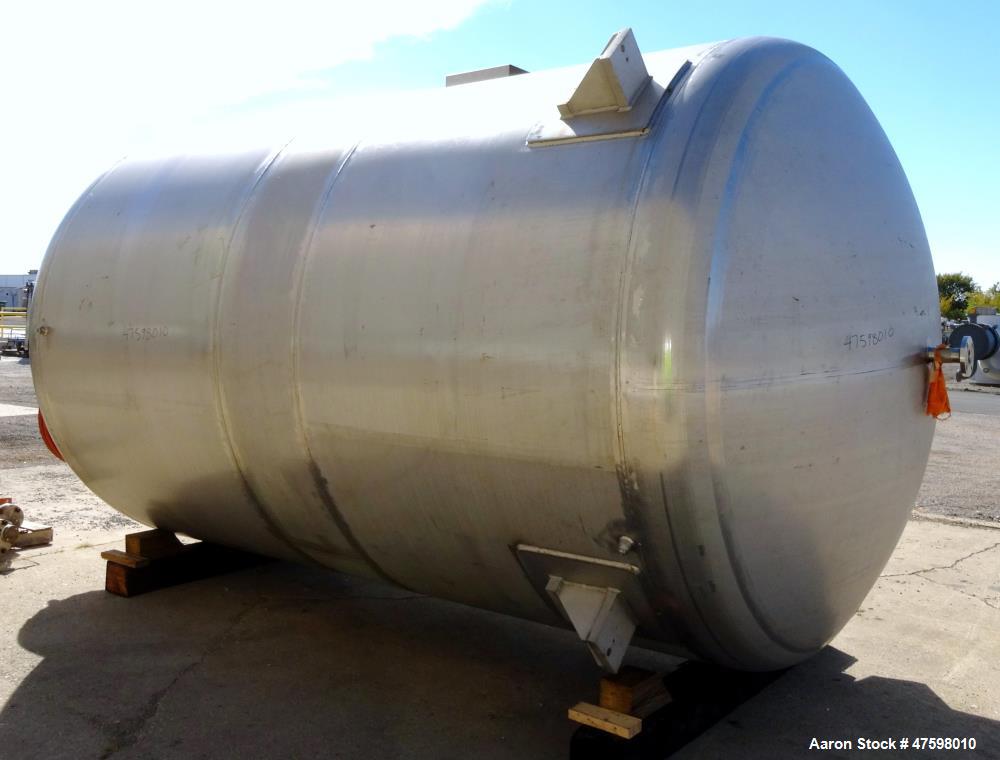 Unused- Crown Iron Works Pressure Tank, 5,497 Gallon, 316L Stainless Steel, Vertical. 102” Diameter x 141” straight side, di...