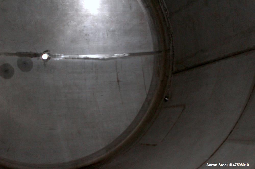 Unused- Crown Iron Works Pressure Tank, 5,497 Gallon, 316L Stainless Steel, Vertical. 102” Diameter x 141” straight side, dished top & bottom. Internal rated 50 psi at -20 to 250 degrees F. Openings ...