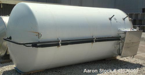 Used DCI Silo Storage Tank, 44,000 Liter, 11,627 Gallon, 1,553 Cubic Feet, 304 Stainless Steel, Vertical. 120" Diameter x 240" straight side, dished top, sloped bottom. Approximate 24'6" overall heig...