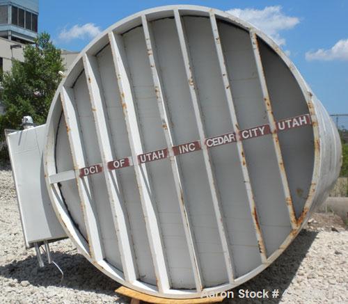 Used DCI Silo Storage Tank, 44,000 Liter, 11,627 Gallon, 1,553 Cubic Feet, 304 Stainless Steel, Vertical. 120" Diameter x 240" straight side, dished top, sloped bottom. Approximate 24'6" overall heig...
