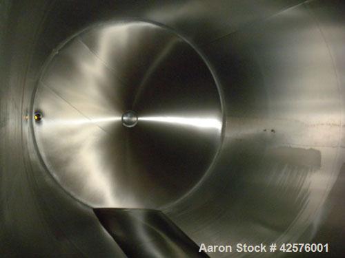 Used DCI Silo Storage Tank, 44,000 Liter, 11,627 Gallon, 1,553 Cubic Feet, 304 Stainless Steel, Vertical. 120" Diameter x 240" straight side, dished top, sloped bottom. Approximate 24'6" overall heig...