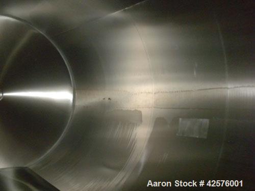 Used DCI Silo Storage Tank, 44,000 Liter, 11,627 Gallon, 1,553 Cubic Feet, 304 Stainless Steel, Vertical. 120" Diameter x 240" straight side, dished top, sloped bottom. Approximate 24'6" overall heig...