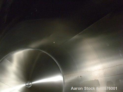 Used DCI Silo Storage Tank, 44,000 Liter, 11,627 Gallon, 1,553 Cubic Feet, 304 Stainless Steel, Vertical. 120" Diameter x 240" straight side, dished top, sloped bottom. Approximate 24'6" overall heig...