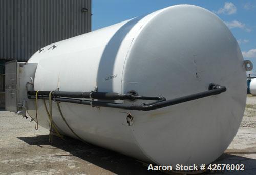 Used DCI Silo Storage Tank, 44,000 Liter, 11,627 Gallon, 1,553 Cubic Feet, 304 Stainless Steel, Vertical. 120" Diameter x 240" straight side, dished top, sloped bottom. Approximate 24'6" overall heig...