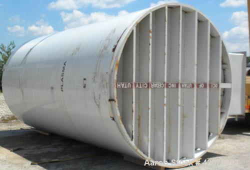 Used DCI Silo Storage Tank, 44,000 Liter, 11,627 Gallon, 1,553 Cubic Feet, 304 Stainless Steel, Vertical. 120" Diameter x 240" straight side, dished top, sloped bottom. Approximate 24'6" overall heig...
