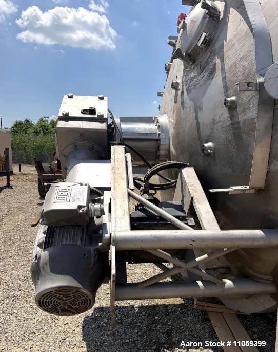 Used DCI 15,000 Gallon 316L Stainless Steel Jacketed Sanitary Mix Tank / Fermenter / Reactor with 100 HP Agitator