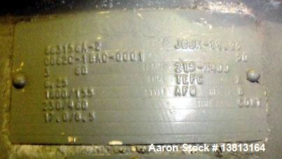 Used 10,000 Stainless Steel Single Shell Mixing Tank. Domed top, sloped bottom mixing tank with vent on top, bottom side manway, bottom side 6.25 hp agitator with 155 final rpm mixer. 12' diameter x ...