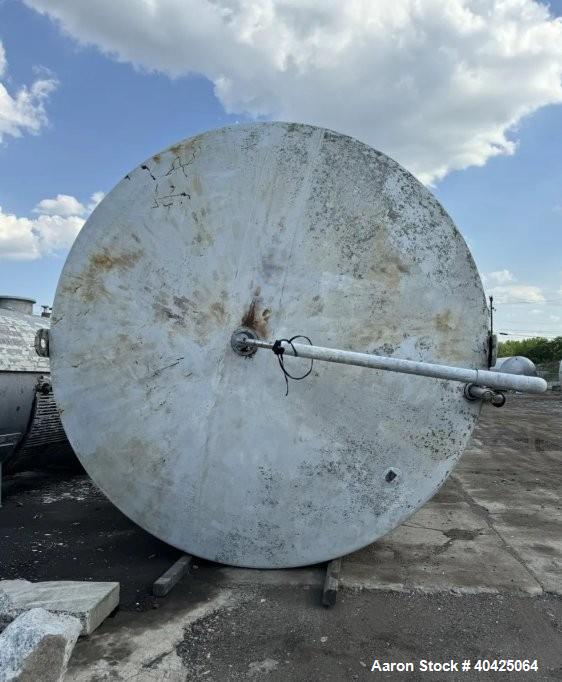 Used DCI 15,000 Gallon 304 Stainless Steel Storage Tank | Jacketed | Cone Bottom | Skirt Mounted | Built 1995