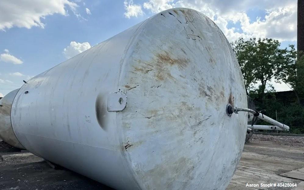 Used DCI 15,000 Gallon 304 Stainless Steel Storage Tank | Jacketed | Cone Bottom | Skirt Mounted | Built 1995