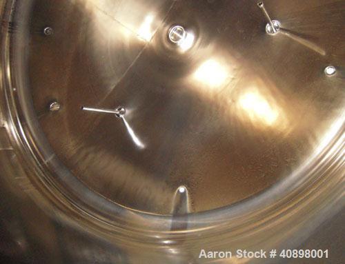 Used DCI Pressure Tank, 11,500 Gallon, 316L Electro-Slag Re-Melt Stainless Steel, Vertical. 156" diameter x 108" straight side, dished top and bottom. 220 grit finished internal rated 30/-5 psi at 25...