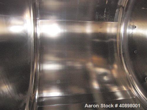 Used DCI Pressure Tank, 11,500 Gallon, 316L Electro-Slag Re-Melt Stainless Steel, Vertical. 156" diameter x 108" straight side, dished top and bottom. 220 grit finished internal rated 30/-5 psi at 25...