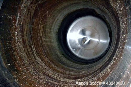 Used DCI Jacketed Silo, 3341 Cubic Feet (25,000 Gallon), Stainless Steel. Approximate 144" Diameter x 35' tall. Dished top, sloped bottom. Insulated with carbon steel sheathing. Side entering agitato...