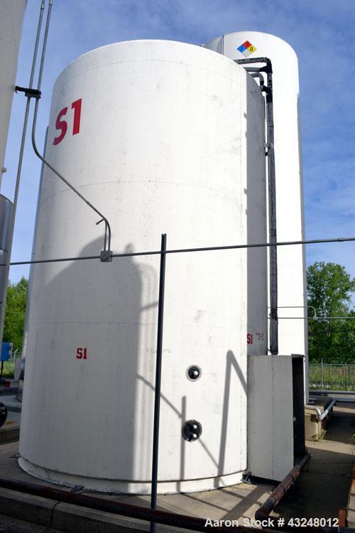 Used DCI Jacketed Silo, 2004 Cubic Feet (15,000 Gallon), 304 Stainless Steel. 144" Diameter x 18' straight side. Dished top, sloped bottom. Insulated with carbon steel sheathing. 30" Tall section of ...