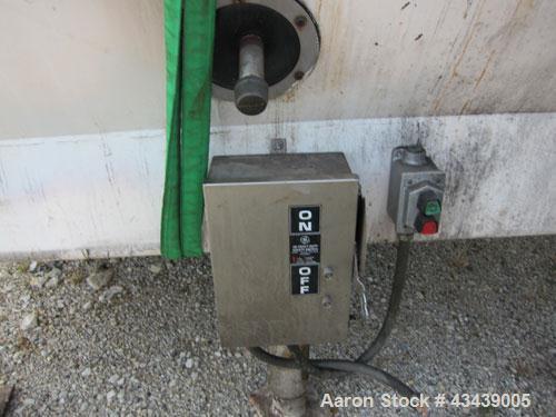Used DCI Storage Tank, 7,500 Gallon, 304 Stainless Steel, Horizontal. 120” Diameter x 154” straight side, dished ends. Internal rated 15 psi at 100 degrees F, 30 square feet of bottom side wall dimpl...