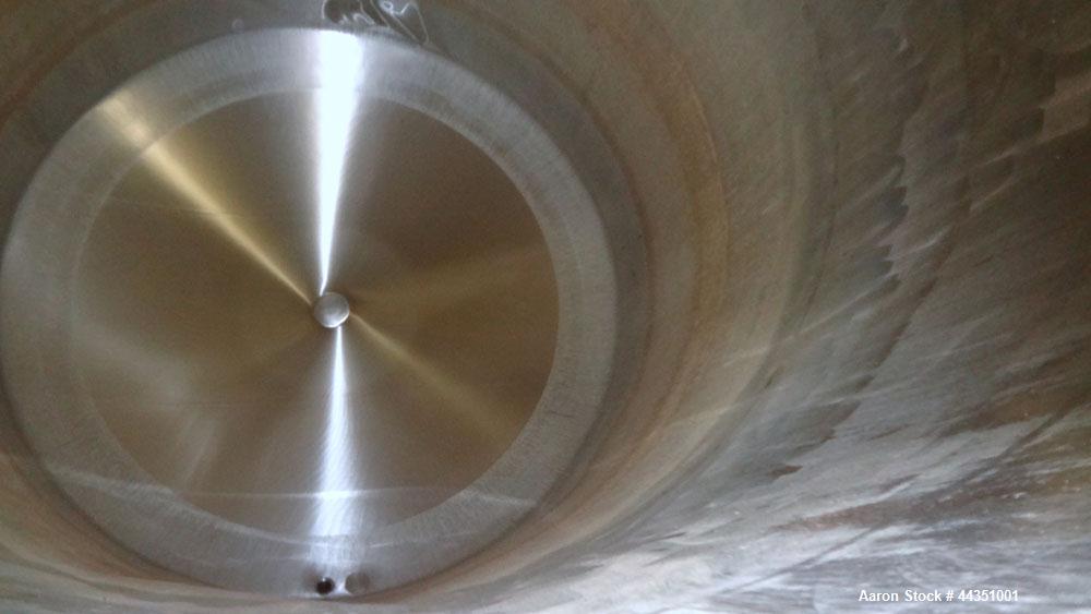 Used DCI Jacketed Silo, 2004 Cubic Feet (15,000 Gallon), 304 Stainless Steel. 144" Diameter x 18' straight side. Dished top, sloped bottom. Insulated with carbon steel sheathing. 30" Tall section of ...