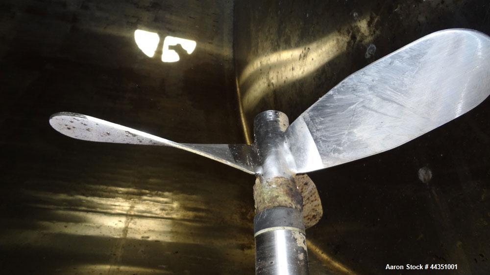 Used DCI Jacketed Silo, 2004 Cubic Feet (15,000 Gallon), 304 Stainless Steel. 144" Diameter x 18' straight side. Dished top, sloped bottom. Insulated with carbon steel sheathing. 30" Tall section of ...