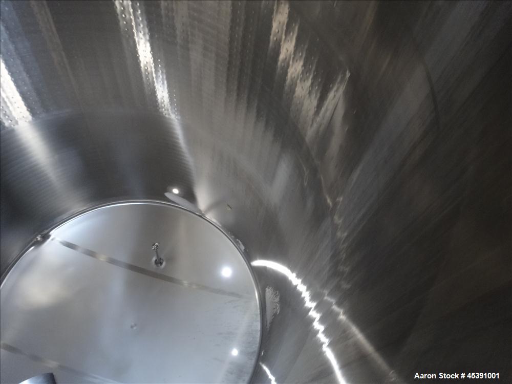 Used 10,500 Gallon Stainless Steel DCI Dimple Jacketed Tank