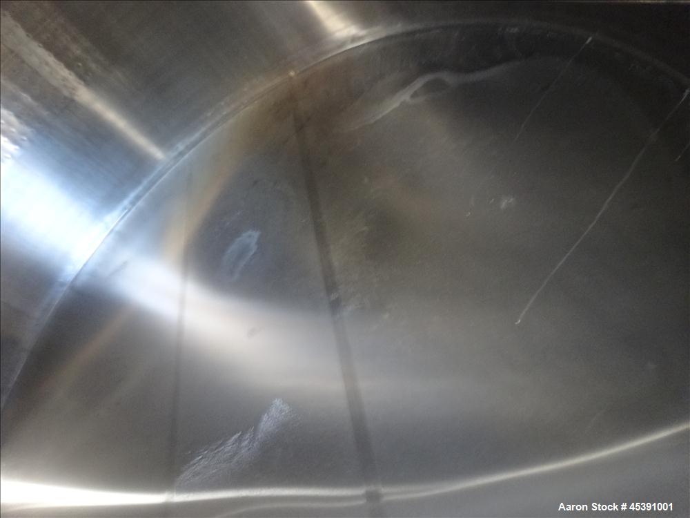 Used 10,500 Gallon Stainless Steel DCI Dimple Jacketed Tank