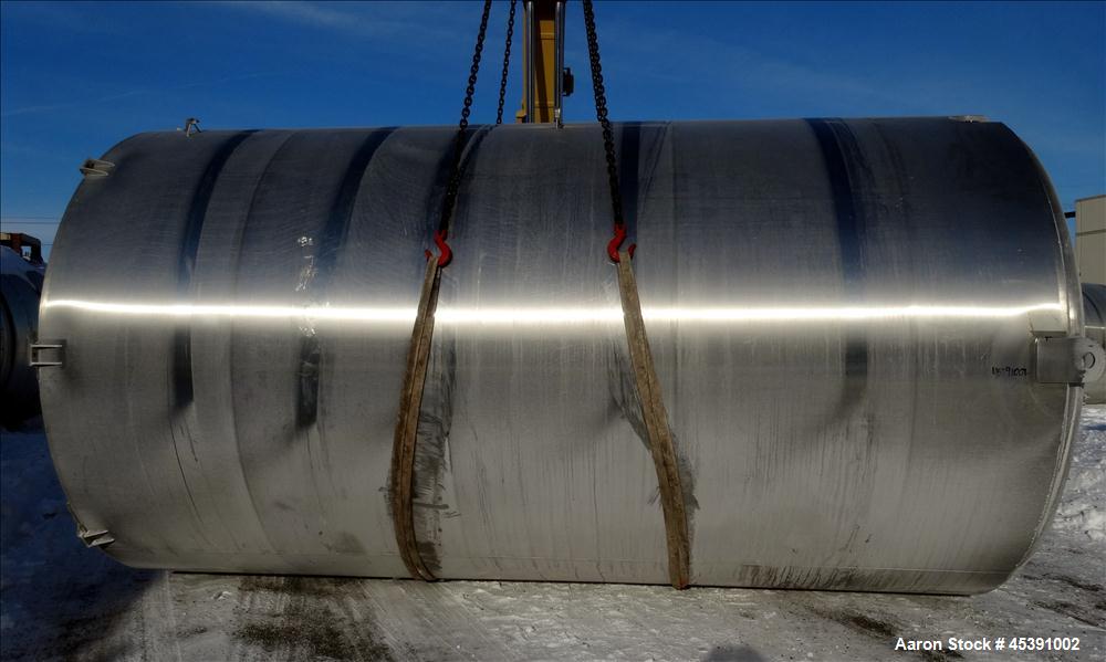 Used 10,500 Gallon Stainless Steel  DCI Dimple Jacketed Tank
