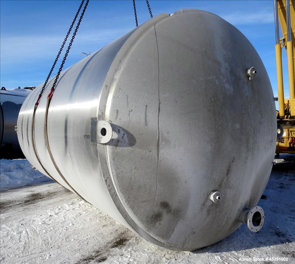 Used 10,500 Gallon Stainless Steel  DCI Dimple Jacketed Tank