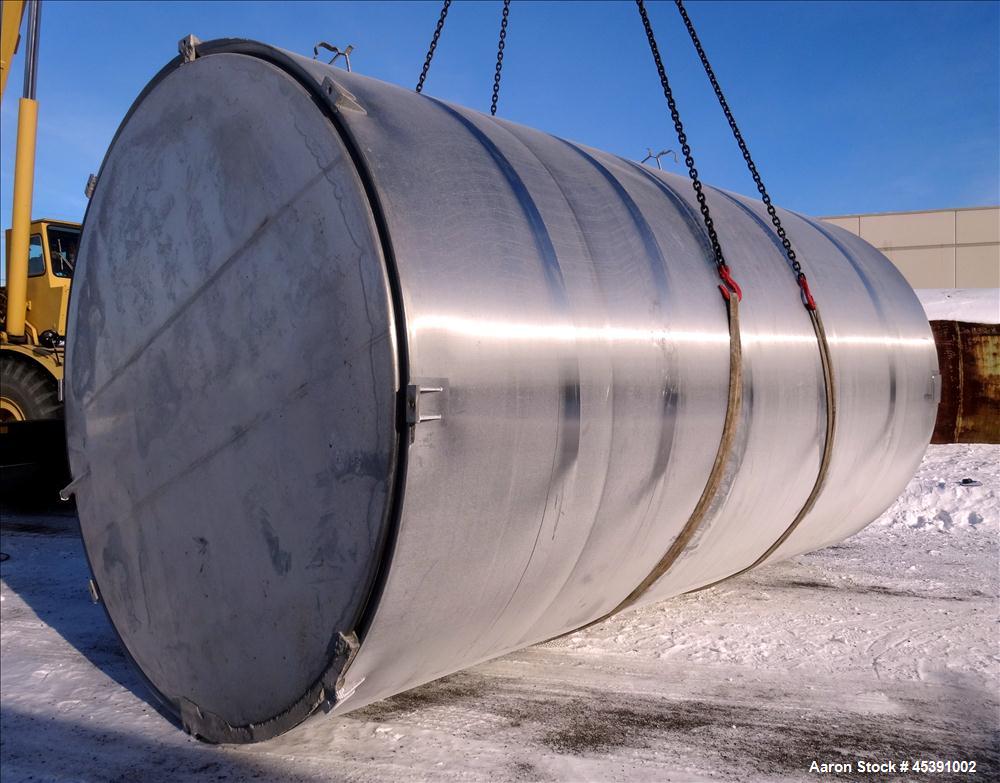 Used 10,500 Gallon Stainless Steel  DCI Dimple Jacketed Tank